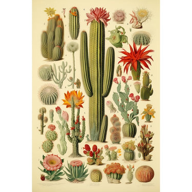 Gouache Cactus canvas
